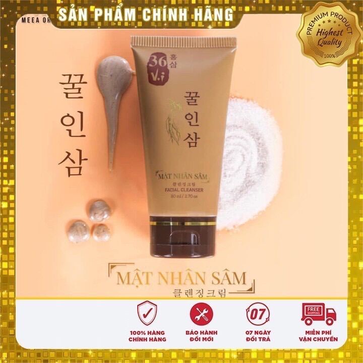 [Hcm][Chính Hãng]Sữa Rửa Mặt Nhân Sâm Meea 36 Vị Hàn Quốc