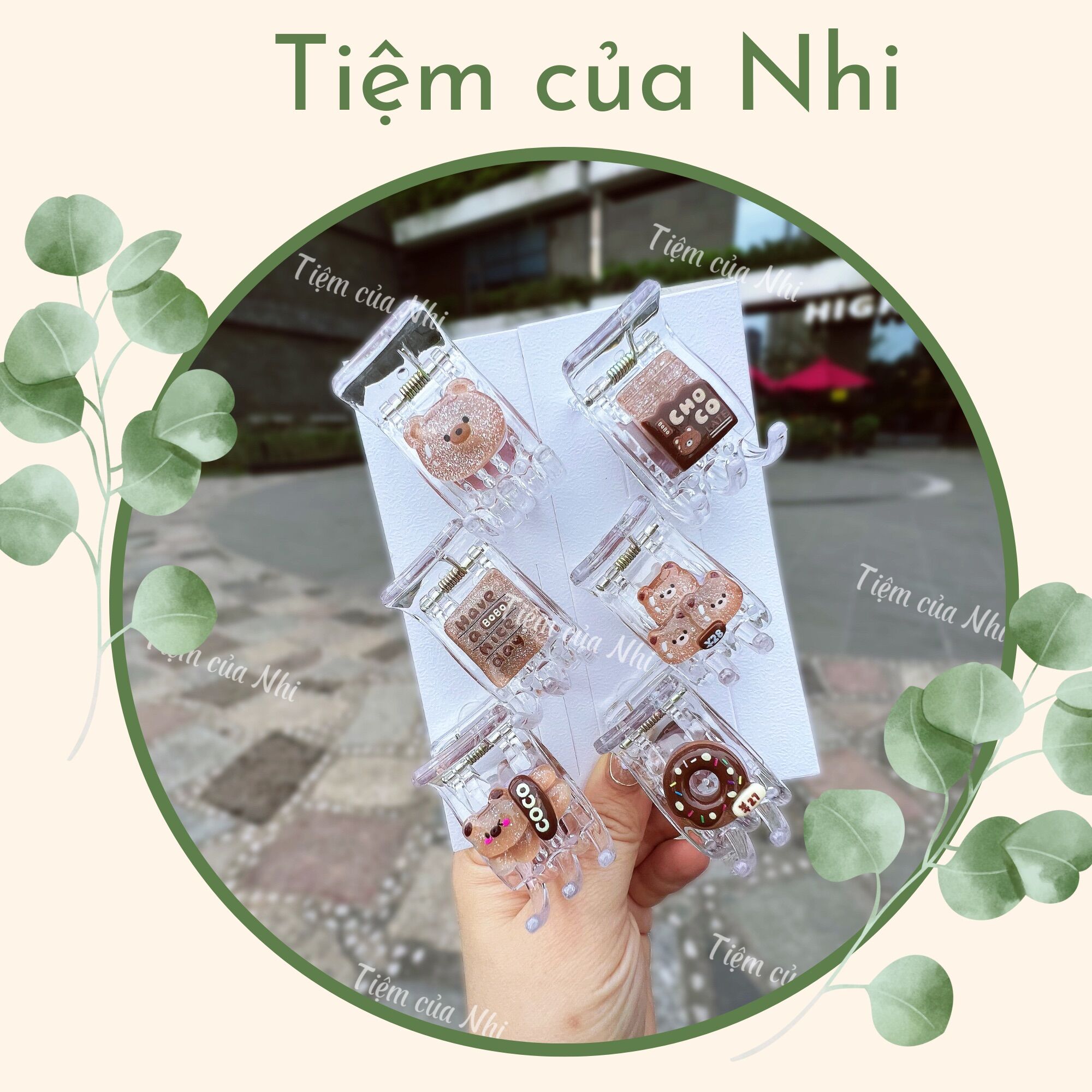 Kẹp càng cua 5 răng gấu nâu