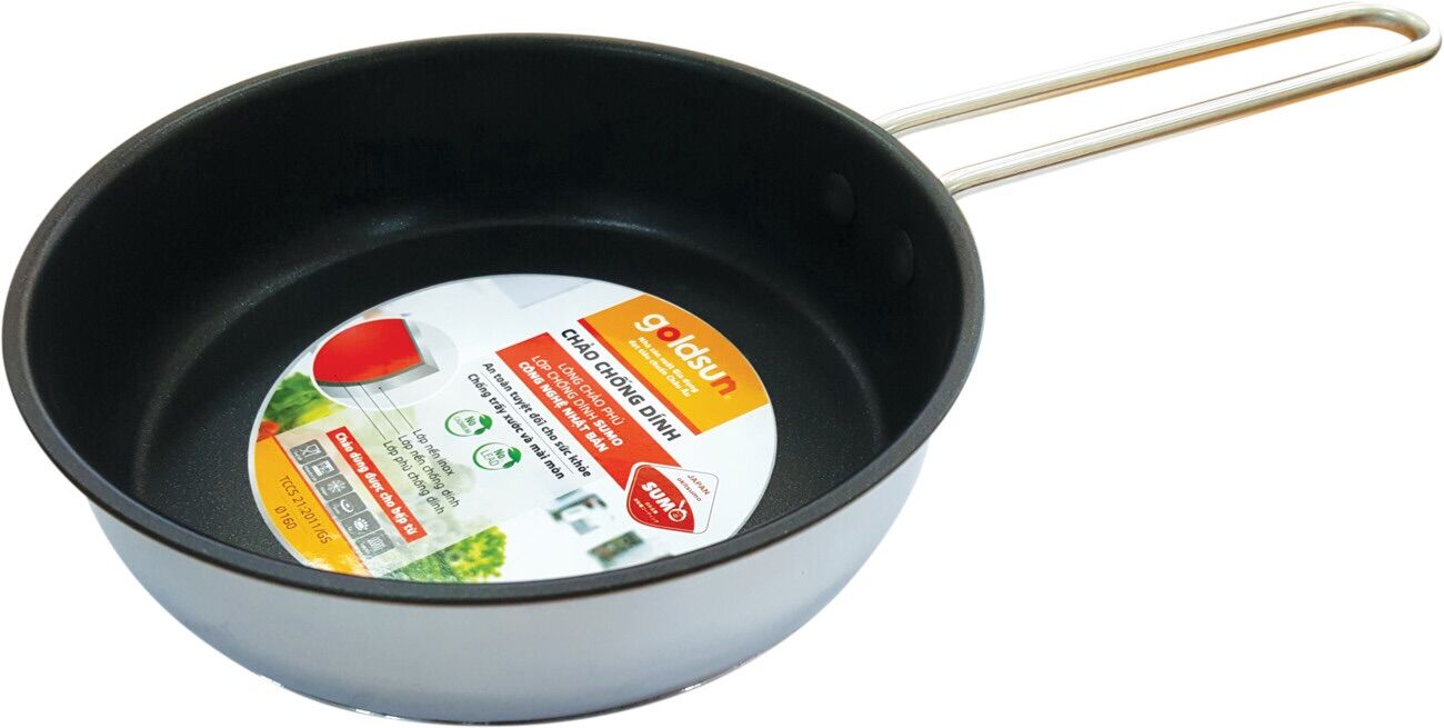Chảo inox Goldsun size 18