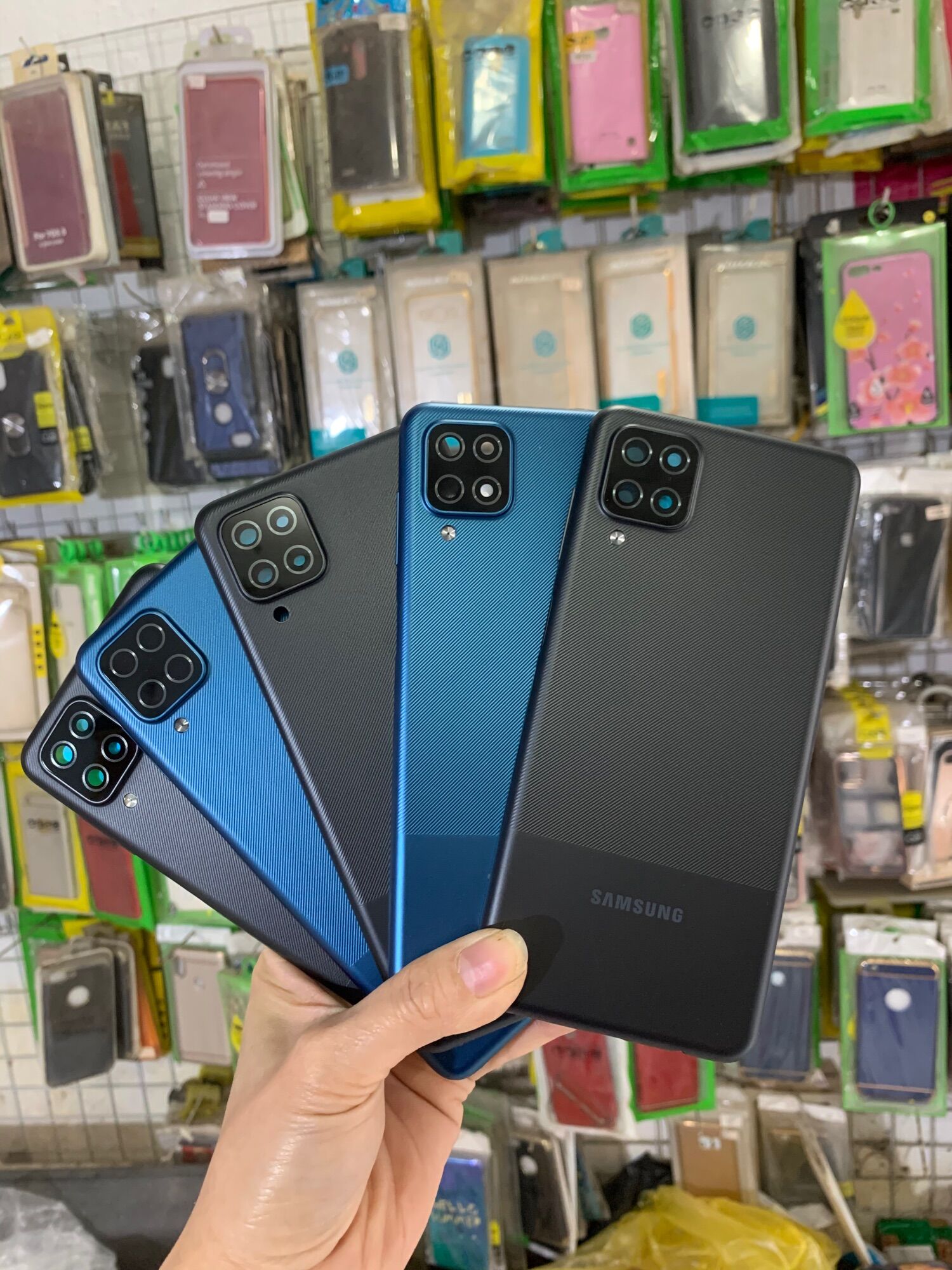 Bộ vỏ lưng sườn sam sung A12 Cao Cấp