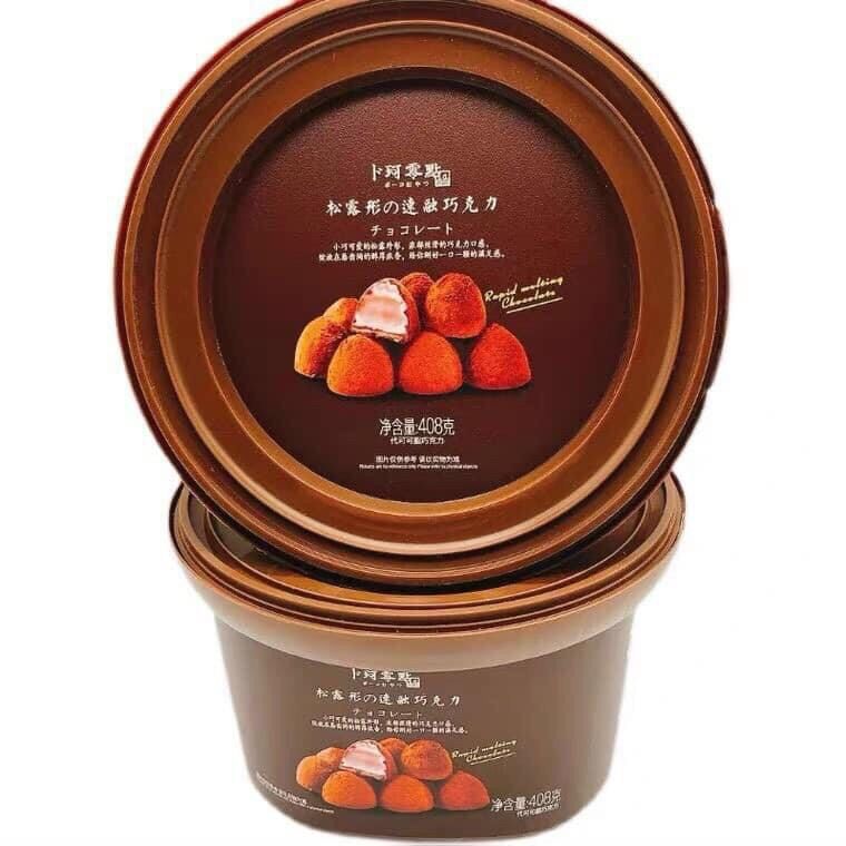 Socola - Sô cô la tươi -  Socola tươi hộp tròn