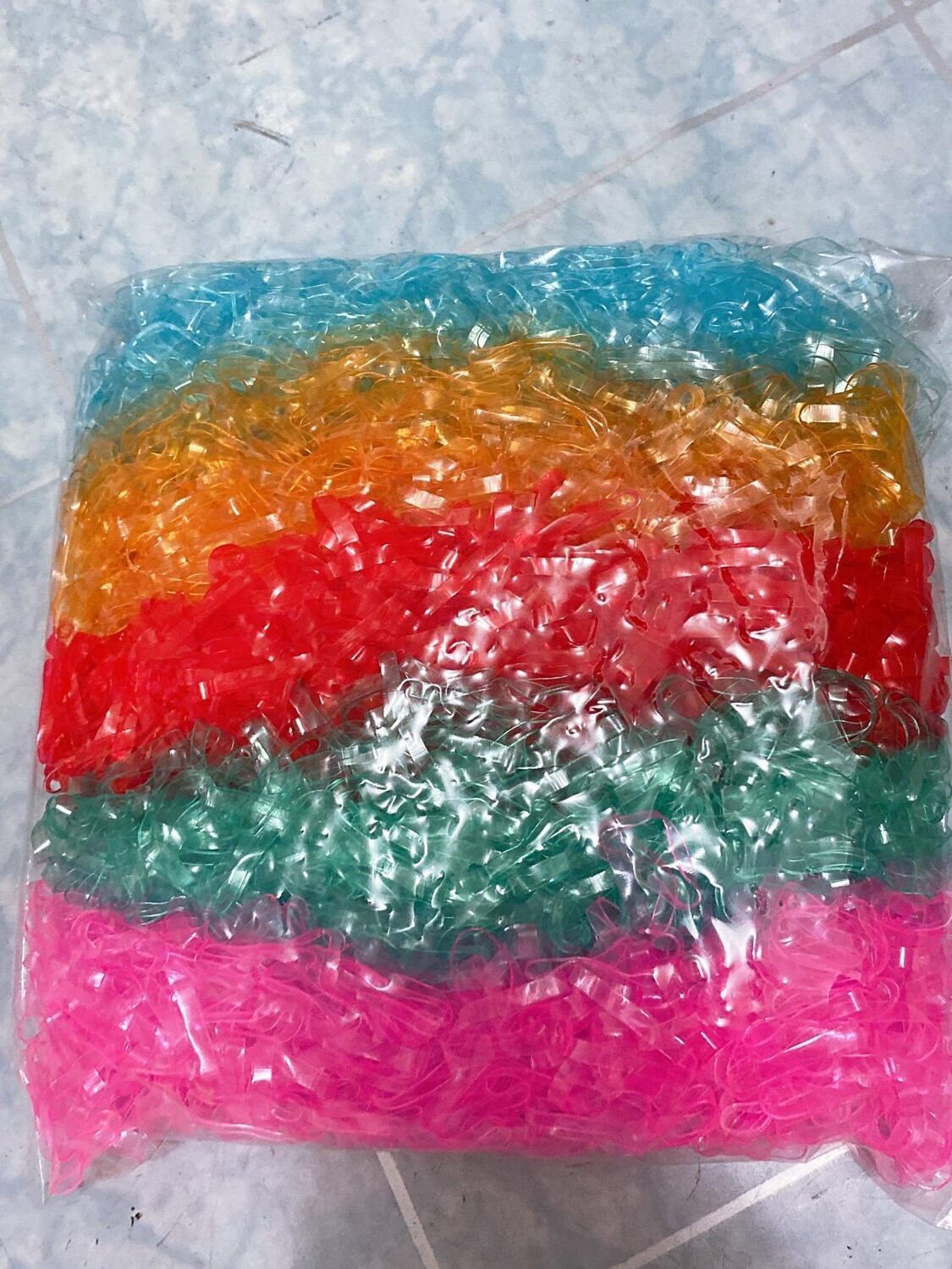 500gram thun cột tóc sợi Trong nhiều màu sắc ( trung  )