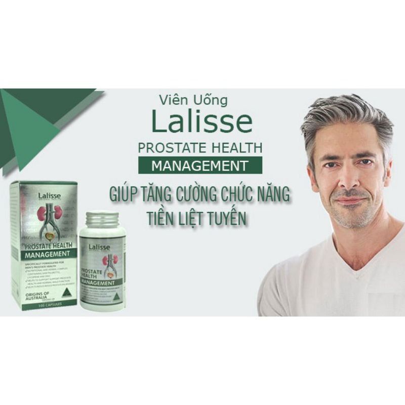 Lalisse Prostate health management - Viên uống hỗ trợ chức năng tuyến tiền liệt 