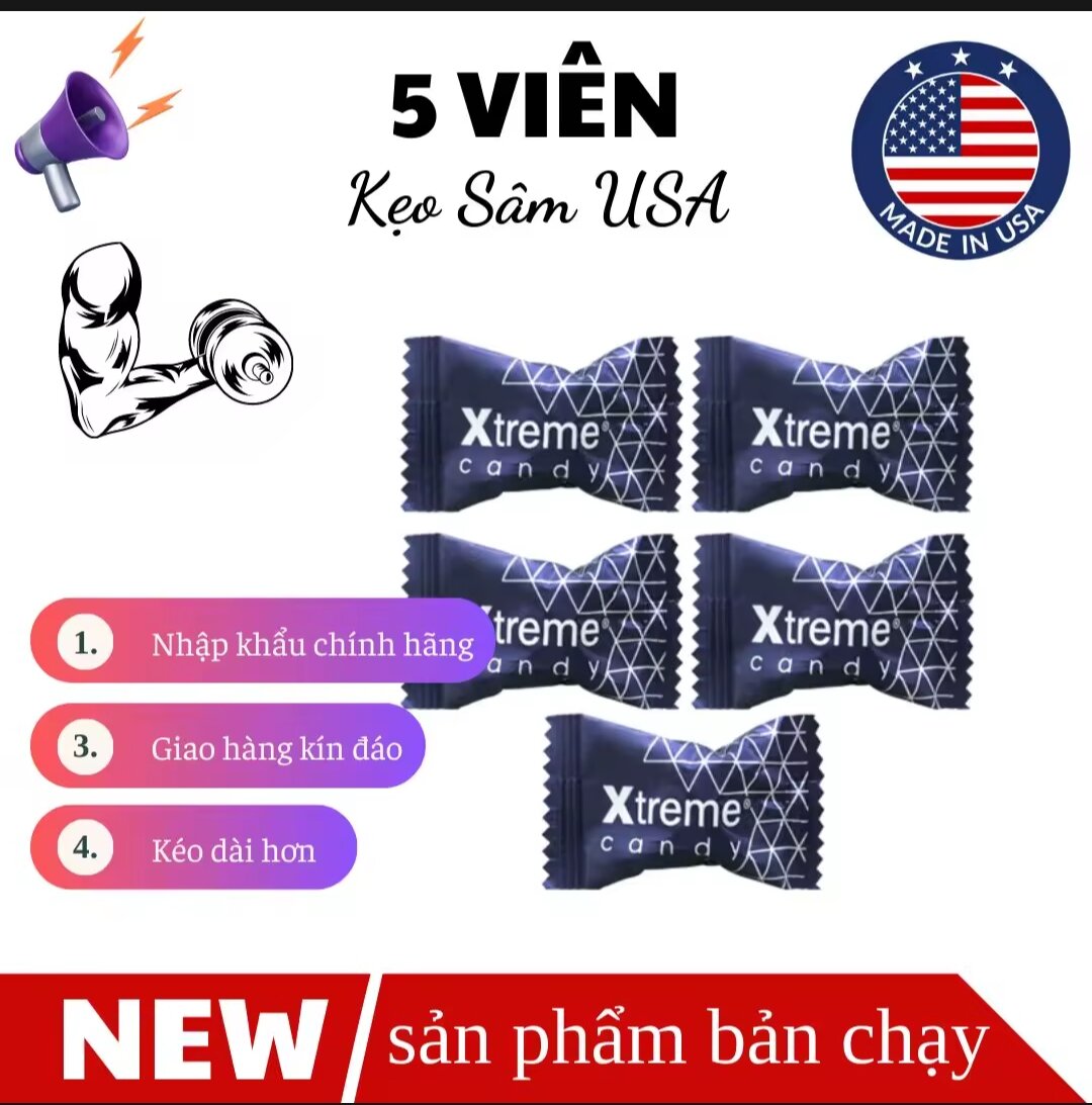 5 VIÊN KẸO CỨNG XANH CHÍNH HÃNG