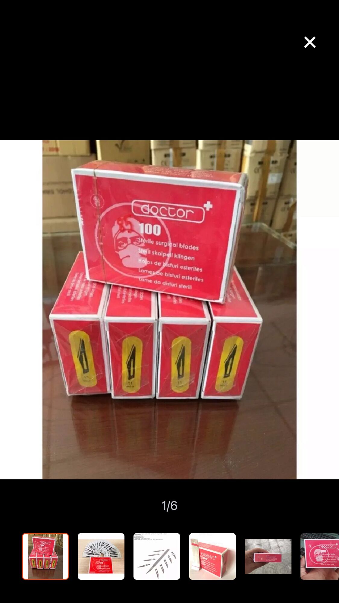 1 hộp 100 cái dao rạch mụn doctor số 11