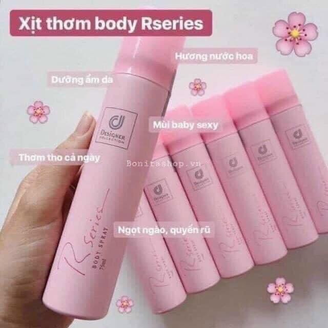 Xịt thơm toàn thân Rseries 75ml thái lan