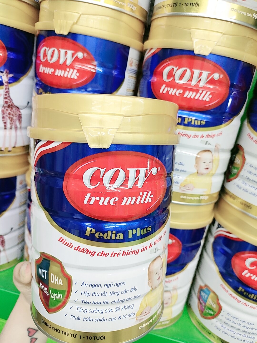 Sữa cho bé biếng ăn chậm tăng cân cow pedia