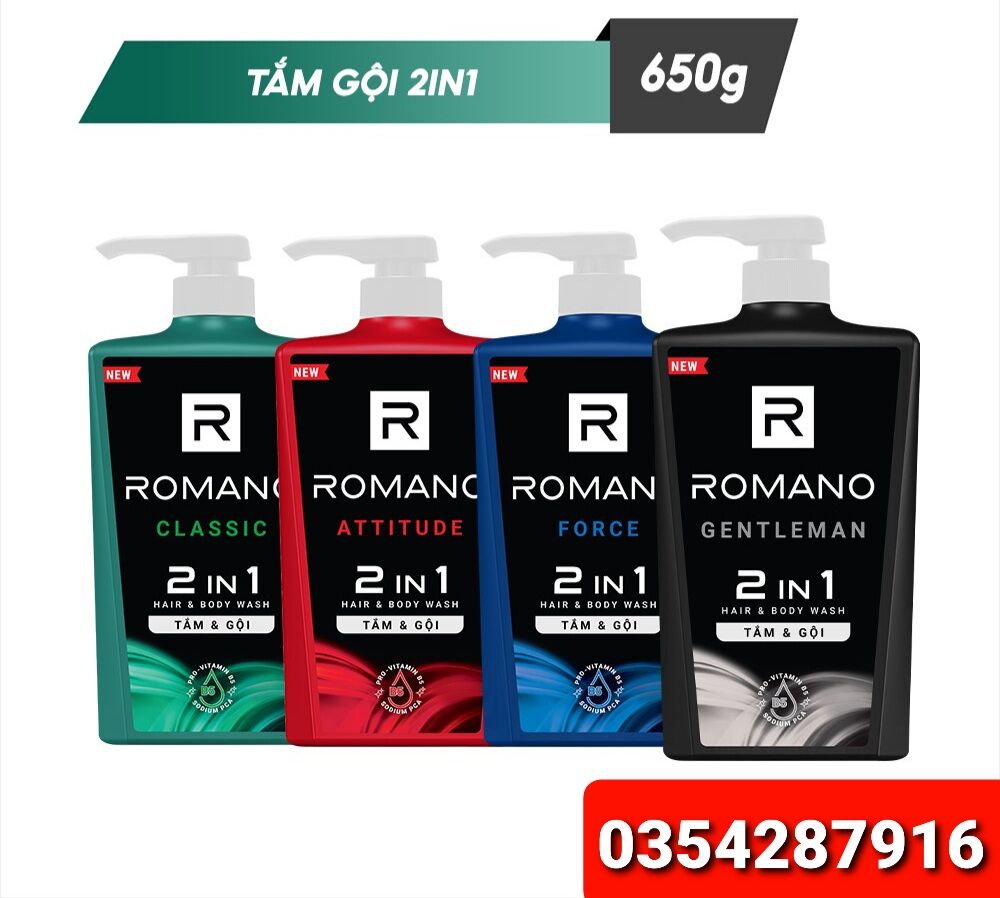 Sữa tắm Romano 650g
