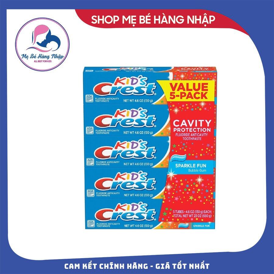 Kem đánh răng trẻ em Kid’s Crest 130g
 tách lẻ 1 cây