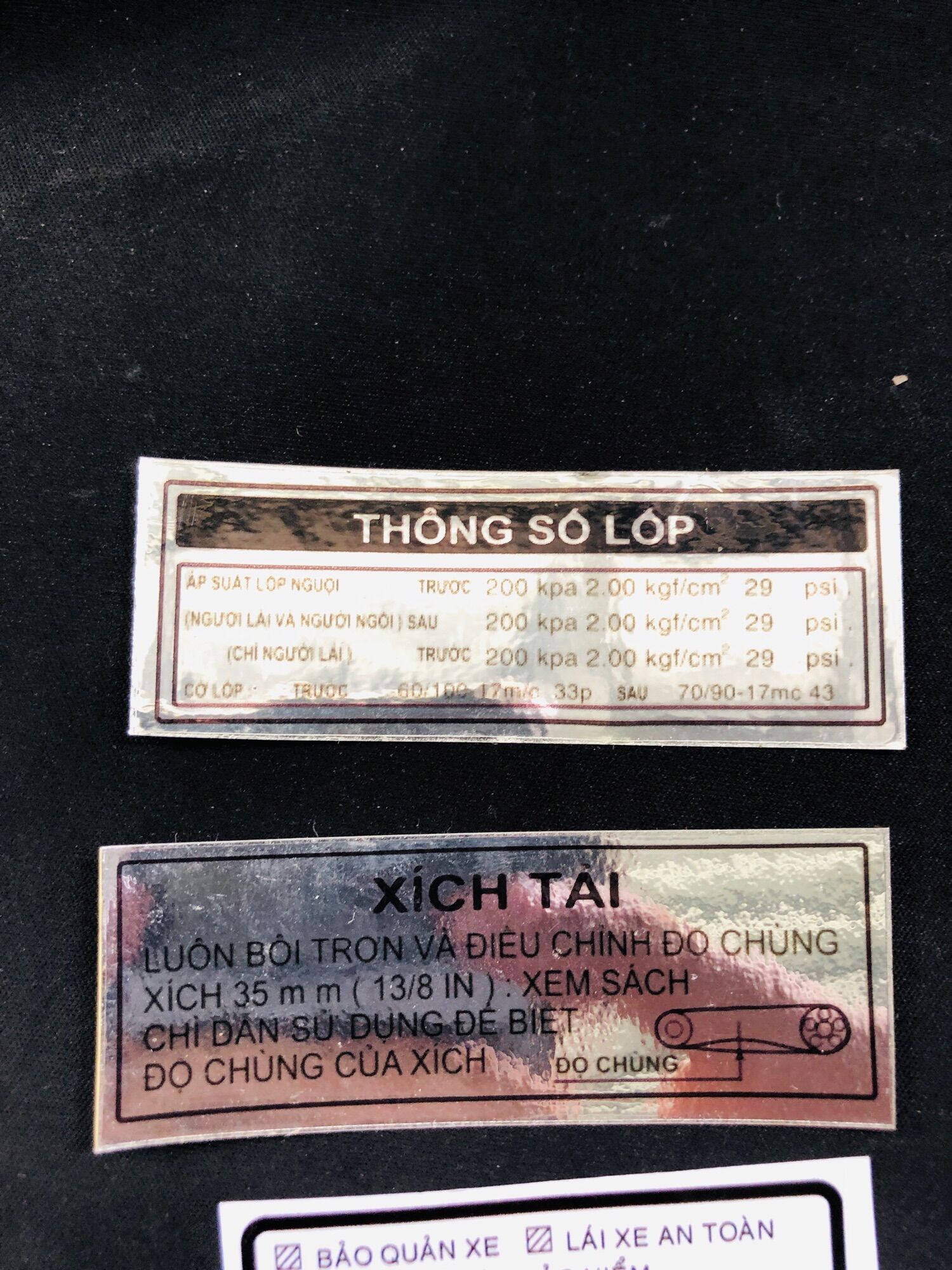 TEM THÔNG SỐ WAVE , DREAM VIỆT NAM THƯỜNG