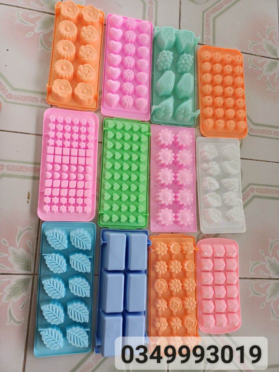 🎁 [FreeShip][SALE ƯU ĐÃI] Khuôn đổ rau câu bằng nhựa, vỉ làm đá