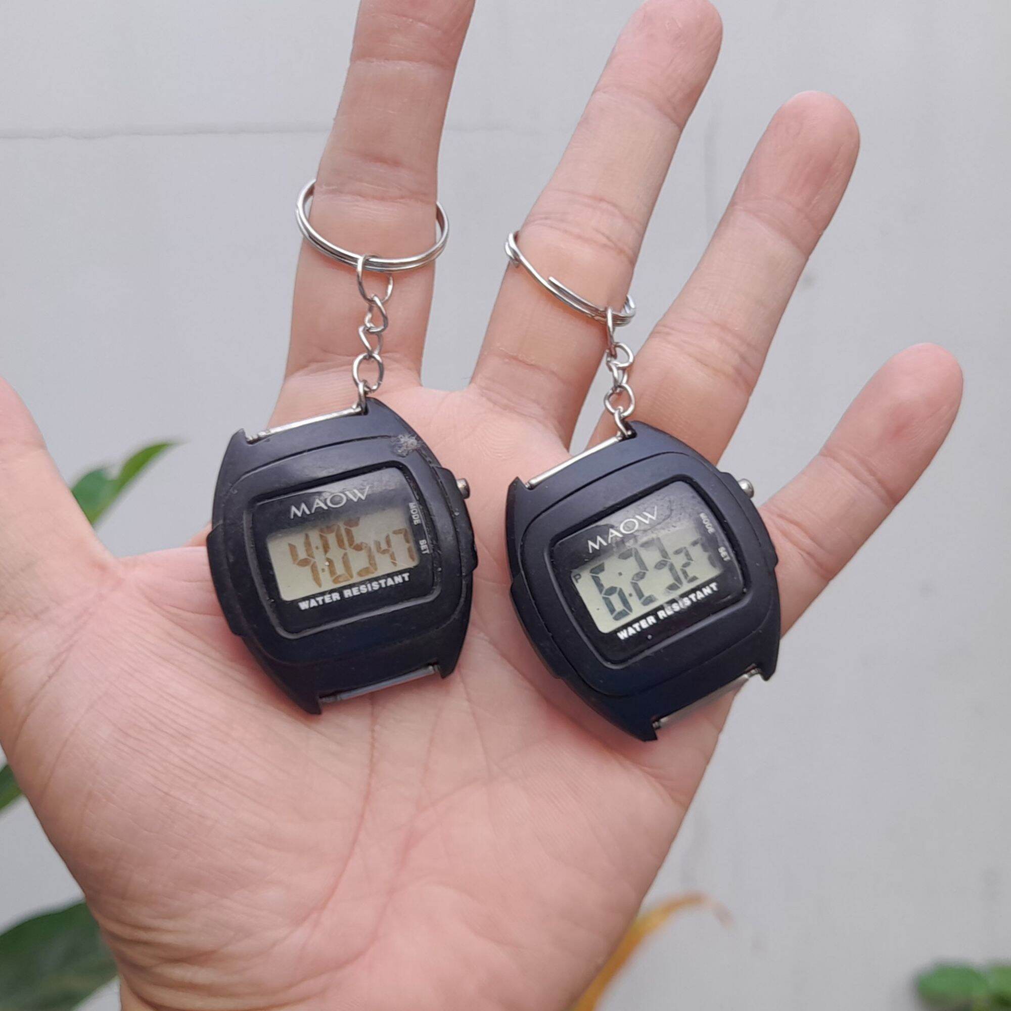 Đồng hồ móc khóa MAOWđiện tử kute độc lạ