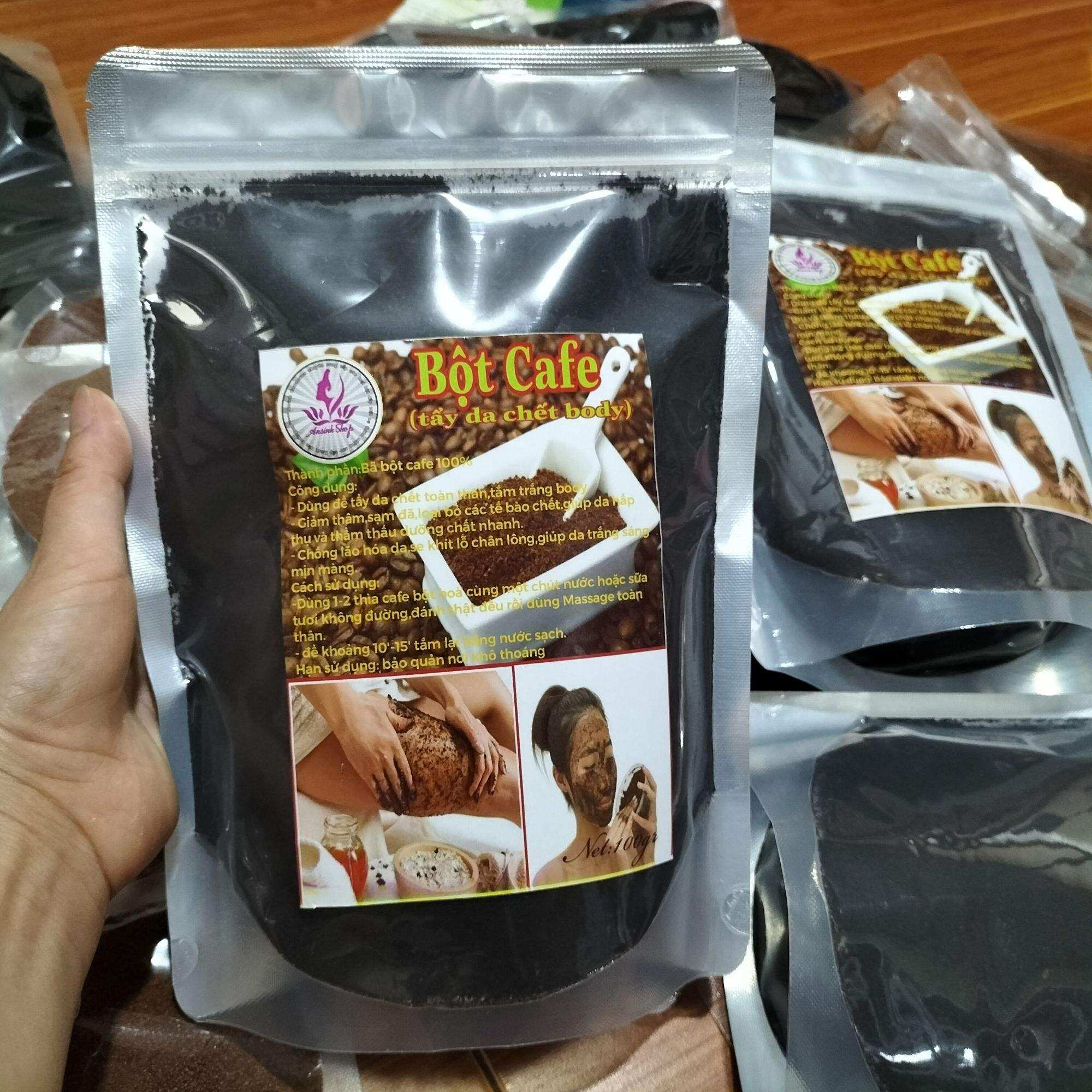 1kg bã cà phê(cafe)đắp mặt tẩy da chết, tắm trắng