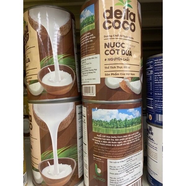Nước cốt dừa Delta coco 400ml