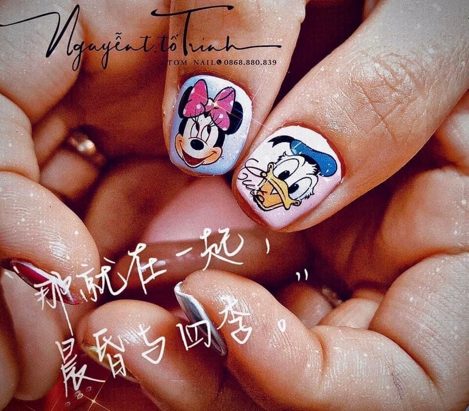 Sticker dán móng tay nail MICKEY NGÁO siêu xinh