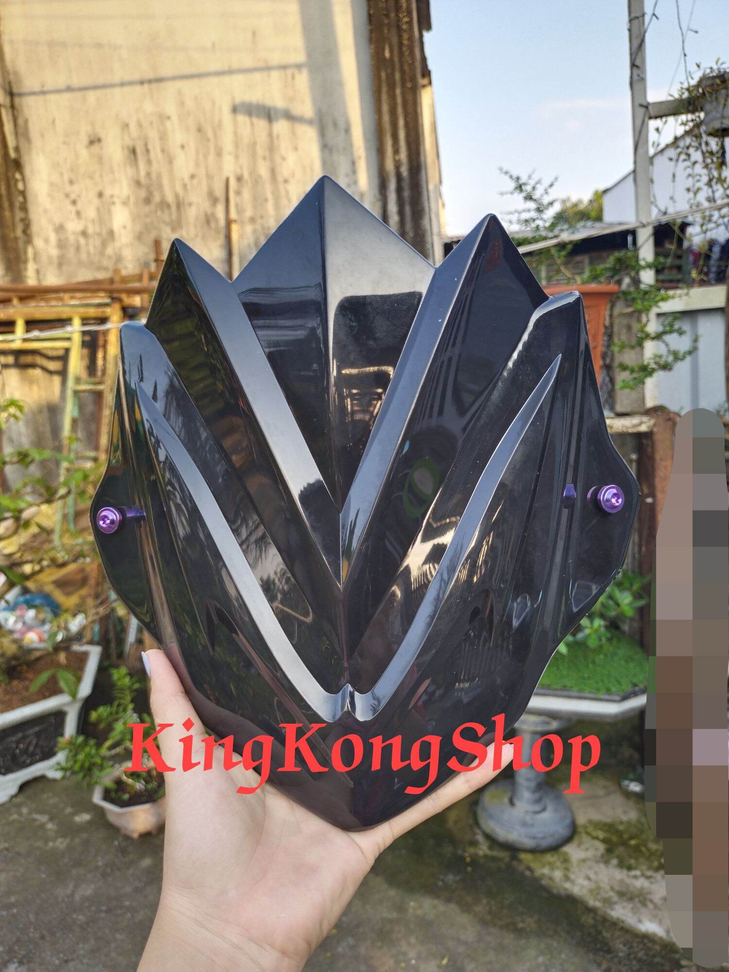 Mão chắn gió đen bóng gắn exciter 155 mẫu mới...