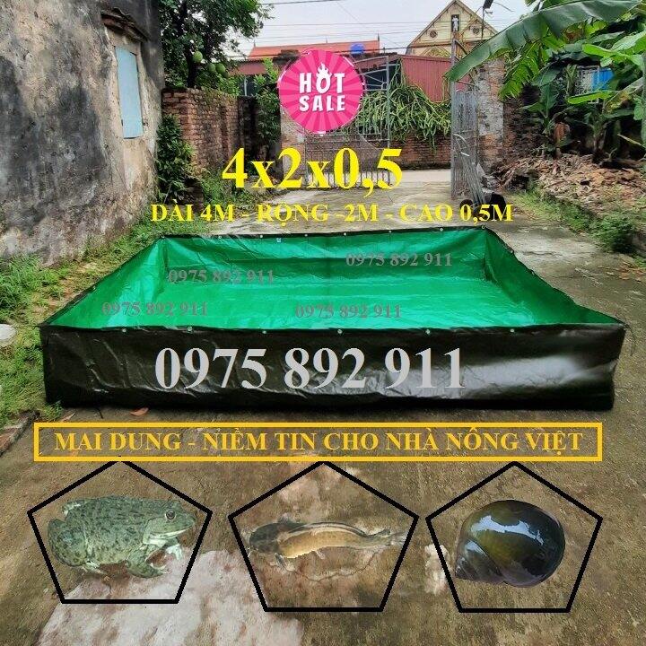 Bể bạt nuôi lươn , ốc , ếch ,cá 4x2x0,5