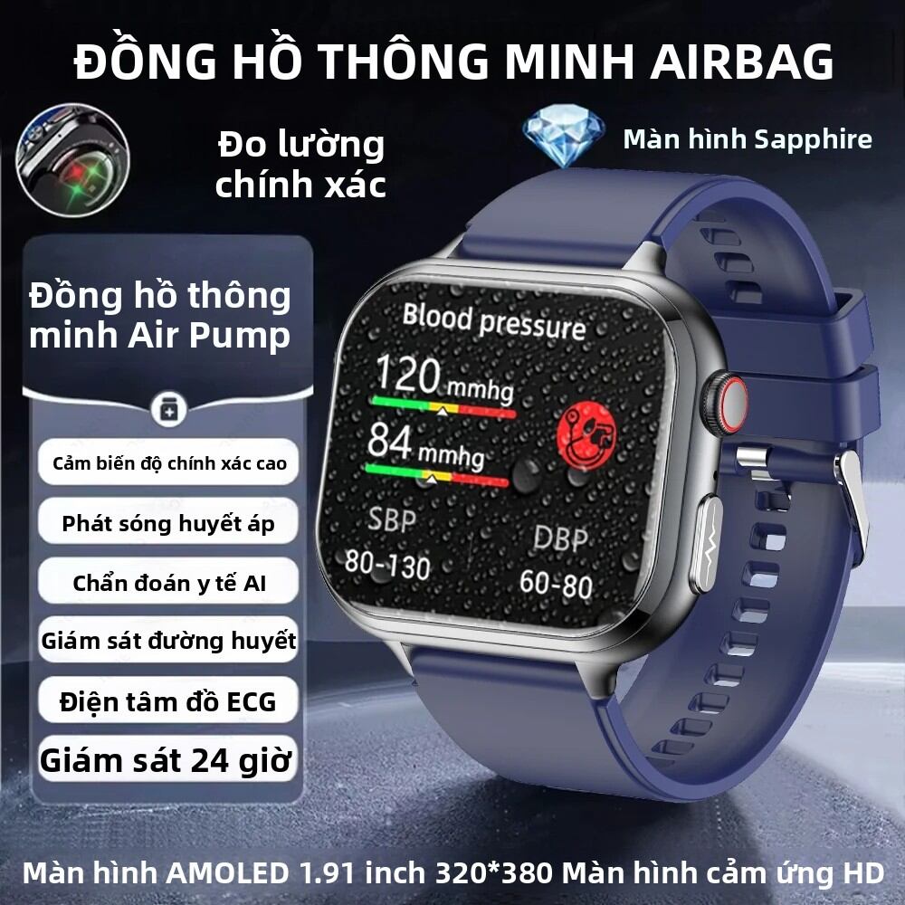 Đồng Hồ Thông Minh Theo Dõi Sức Khỏe ECG Mới 2026 Dành Cho Nam – Đo Lipid Máu, Nhịp Tim, Hỗ Trợ HPV, NFC, Bluetooth, Gọi Điện, Tương Thích Với Android, IOS, Dành Cho Người Lớn, Nam Nữ Đều Dùng Được