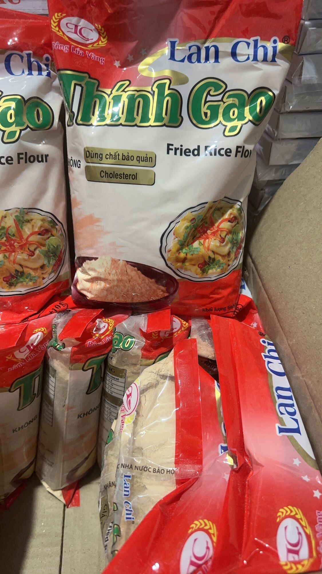 1kg Bột thính gạo Lan chi - Bột thính gạo thơm ngon