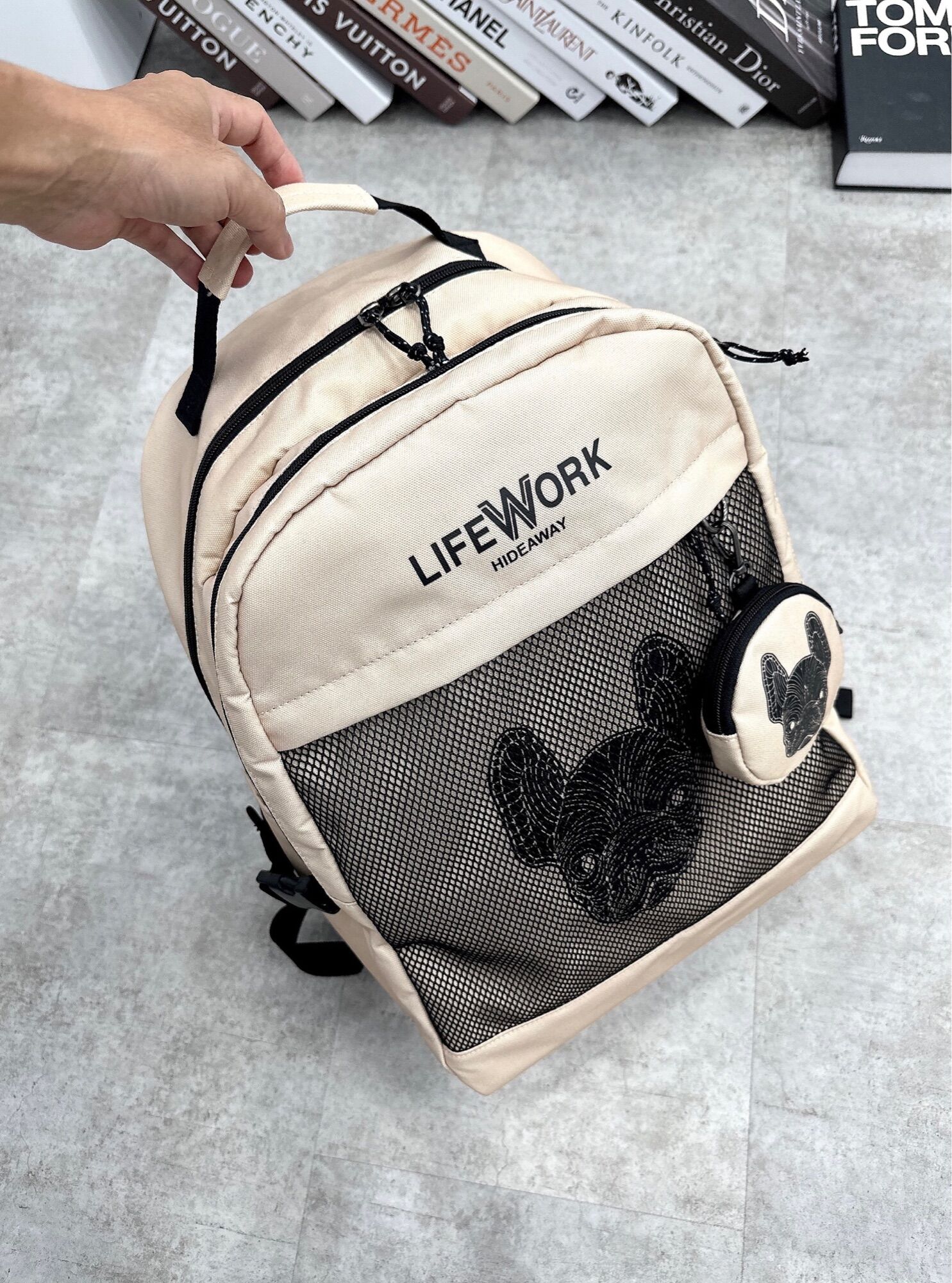 Balo Lifework logo Classic backpack full tag xịn