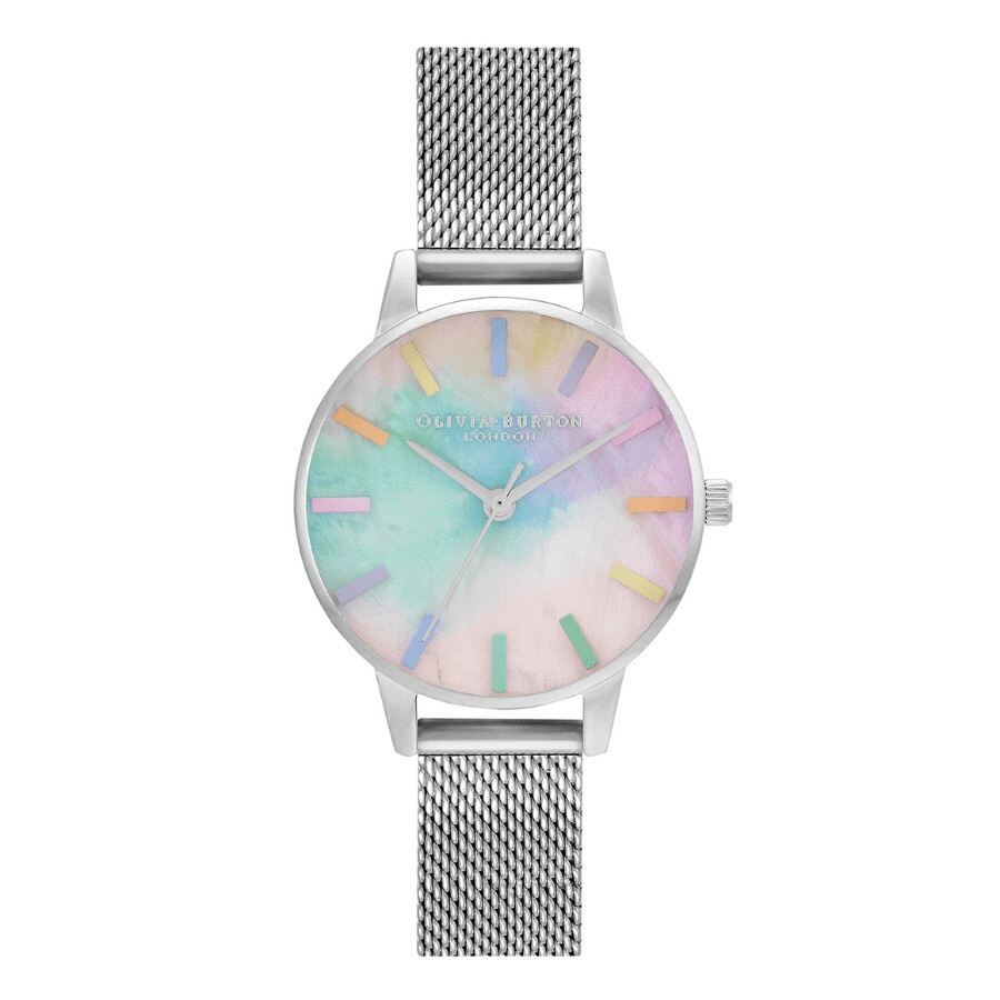 ĐỒNG HỒ OLIVIA BURTON RAINBOW MIDI RAINBOW MOP BATONS SILVER MESH  OB16RB26