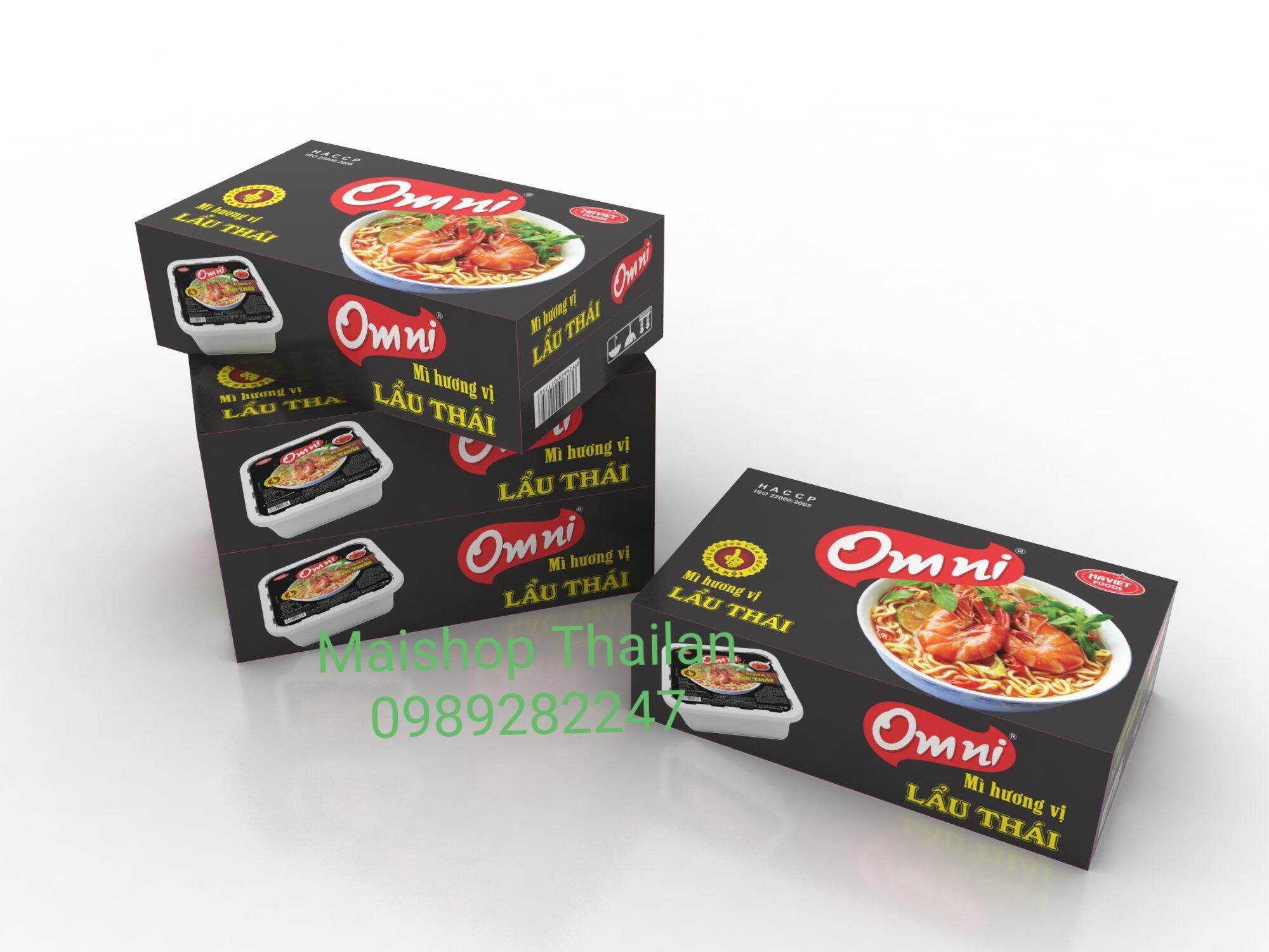 Mì lẩu thái omni bát 12 bát/t × 75gr