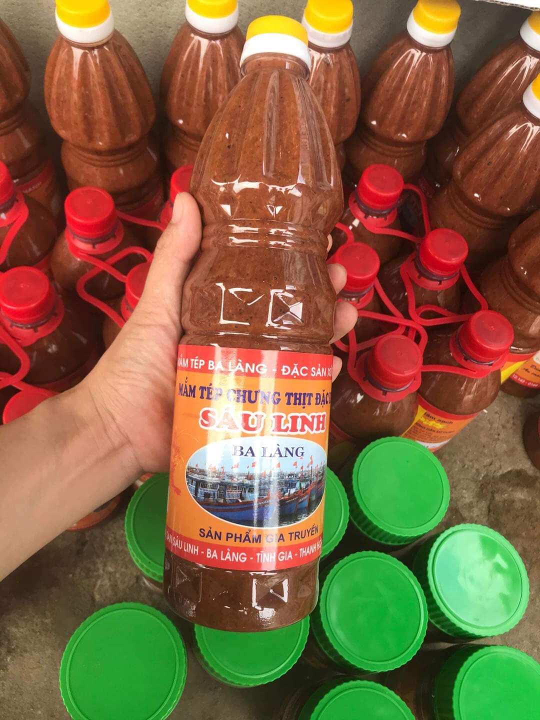 Mắm tép Ba Làng. Đặc sản Thanh Hóa chai 1lit