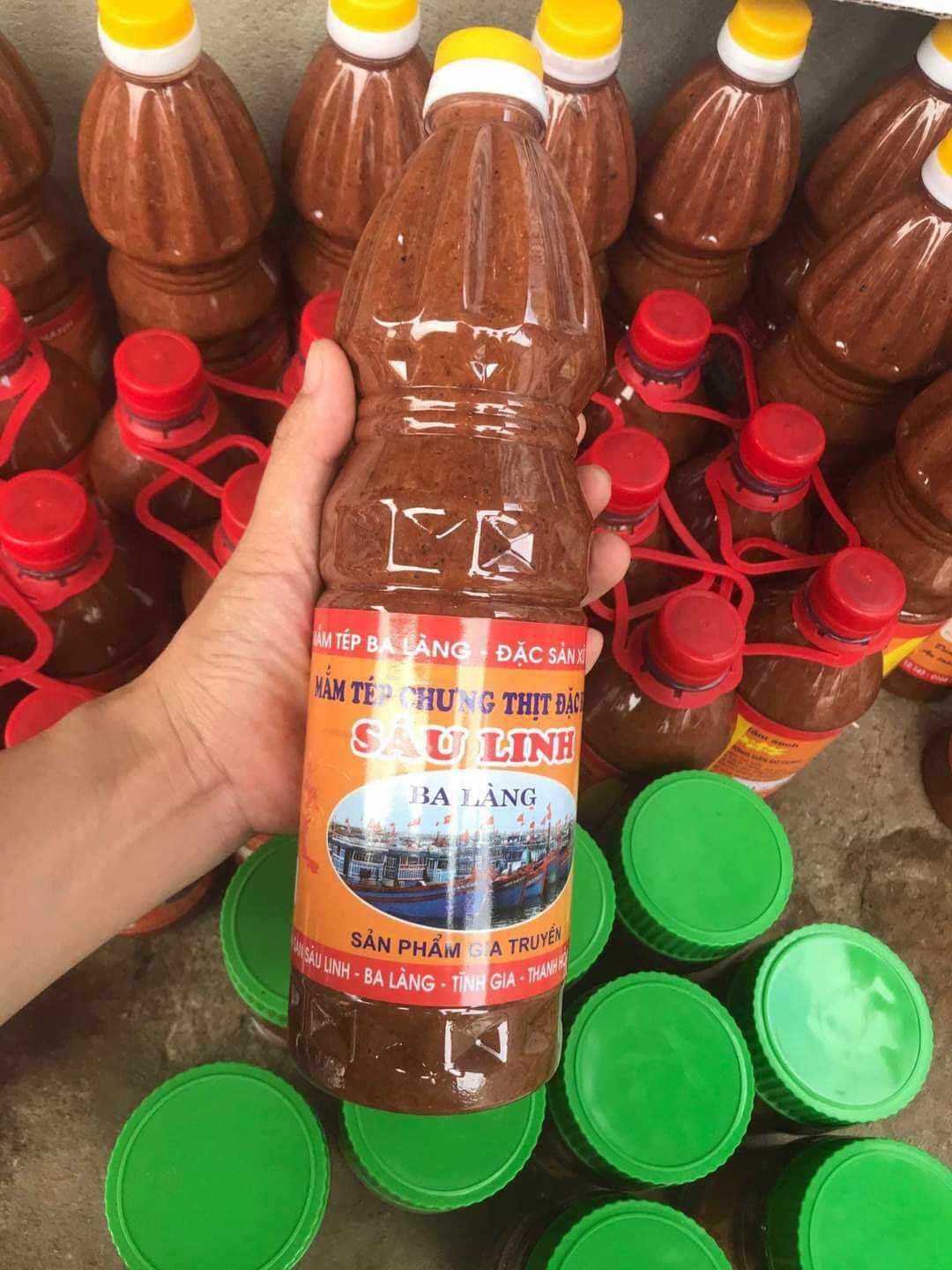 Mắm tép Ba Làng. Đặc sản Thanh Hóa chai 1lit