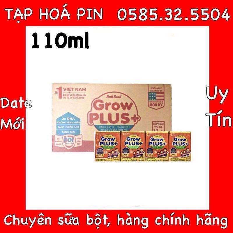 Thùng 48 hộp Sữa Bột Pha Sẵn Nuti GrowPlus đỏ - suy dinh dưỡng 110ml