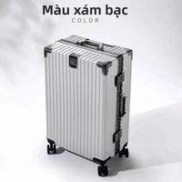 AYIJIE | Vali Du Lịch Khung Nhôm Dung Lượng Lớn Bền Chắc Có Bánh Xe và Khóa