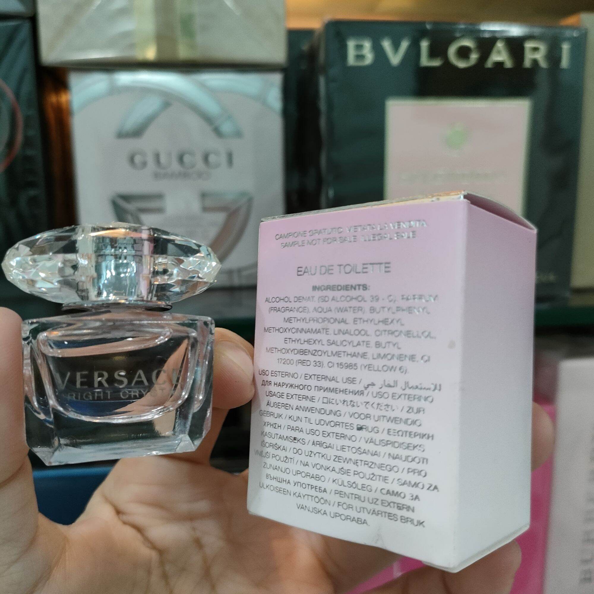Nước hoa mini Versace Bright Crystal EDT 5ml - Italy