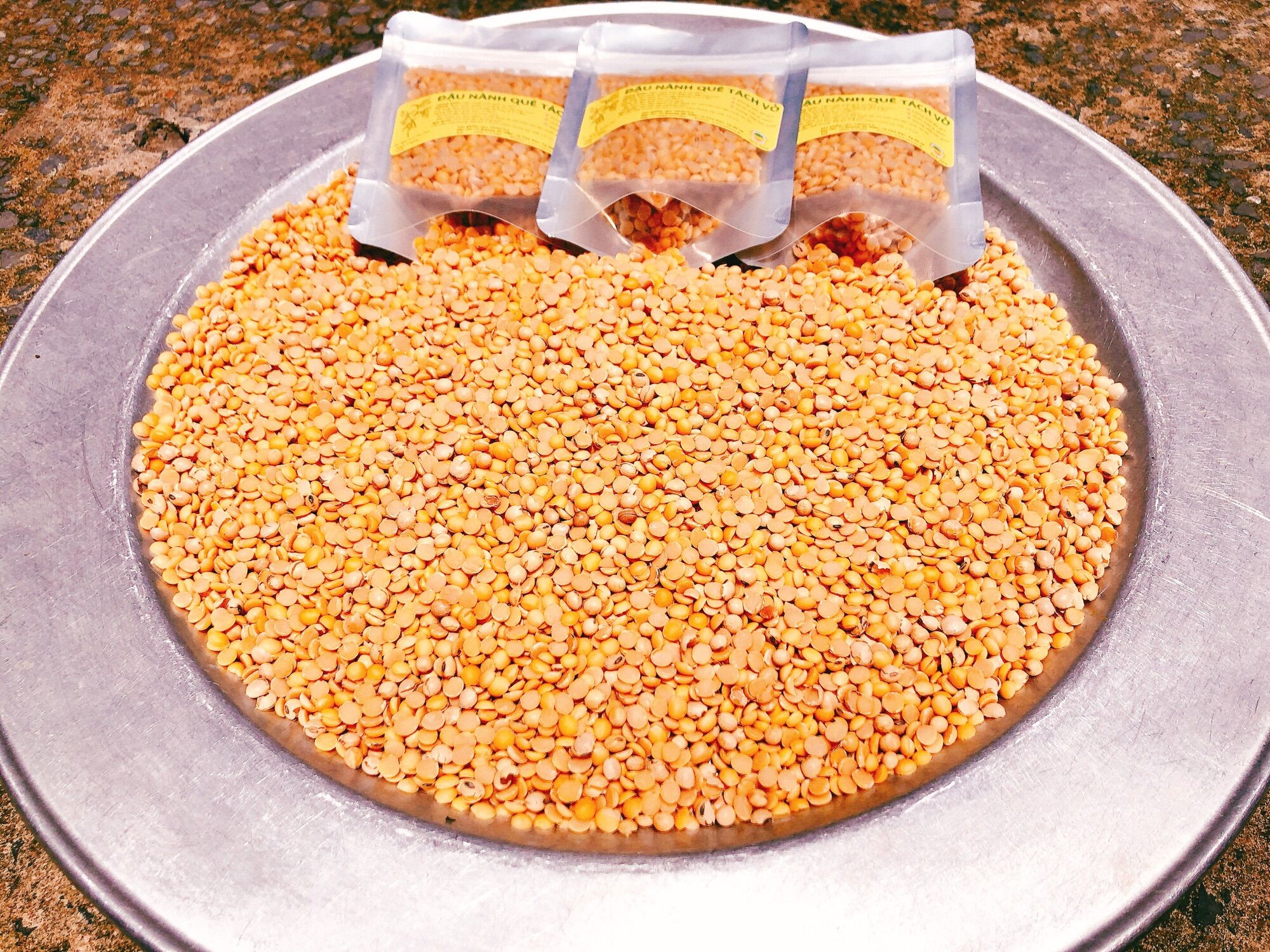 [KHÔNG CÓ VỎ] Combo 2KG đậu đã tách vỏ 24 lít sữa
