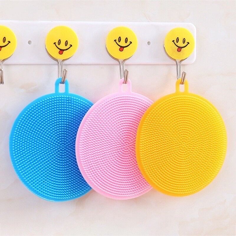 [HCM]Miếng Silicon Rửa Chén Rau Củ Nhấc Nồi Đa Năng