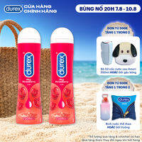 Bộ 2 Gel bôi trơn Durex Play Strawberry hương dâu 100ml/chai