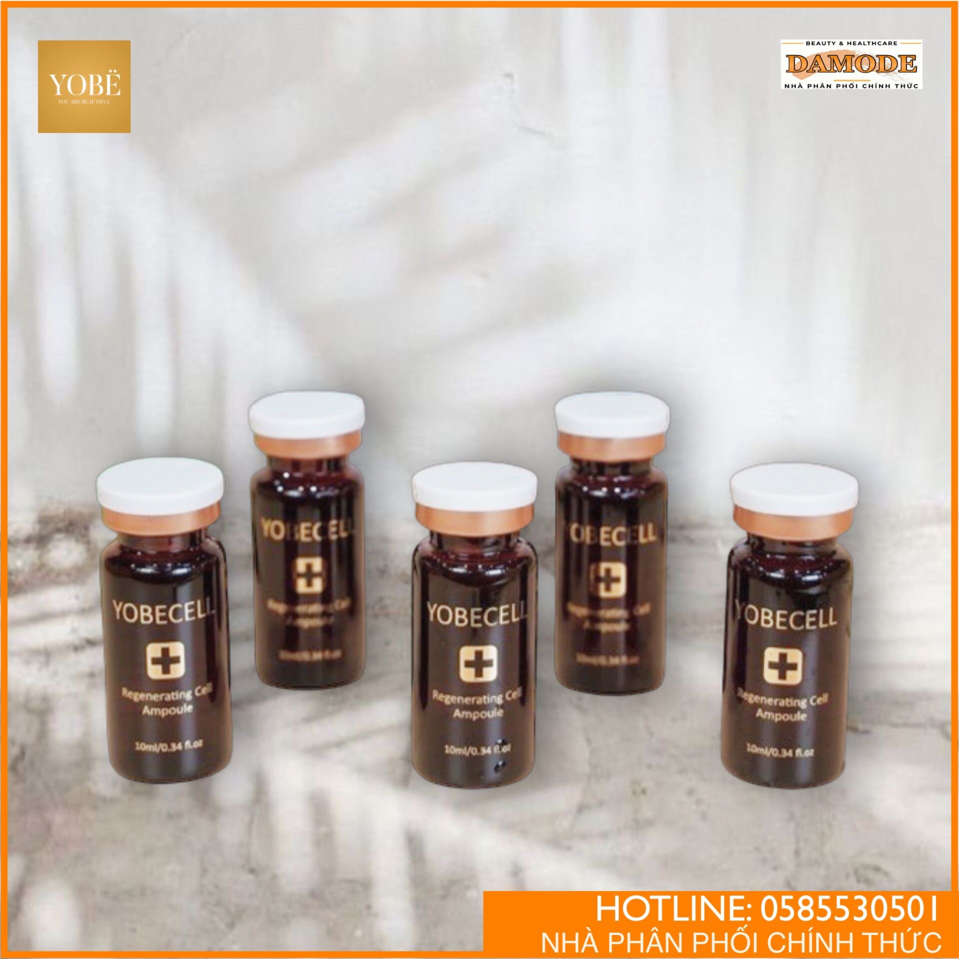 Set 5 chai tinh chất tế bào gốc yobecell - yobe