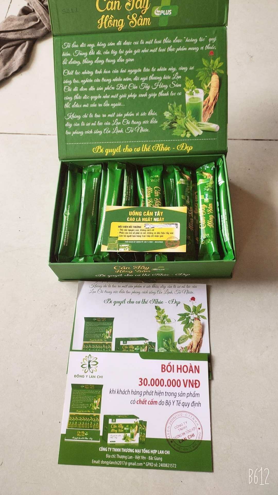 Cần tây Hồng sâm Lan chi