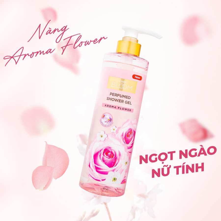 (4 MÙI) Sữa tắm nước hoa Cindy Bloom 640g