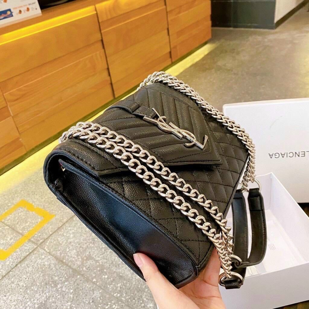 Túi xích bạc size 25 xả kho chất đẹp(k hộp)