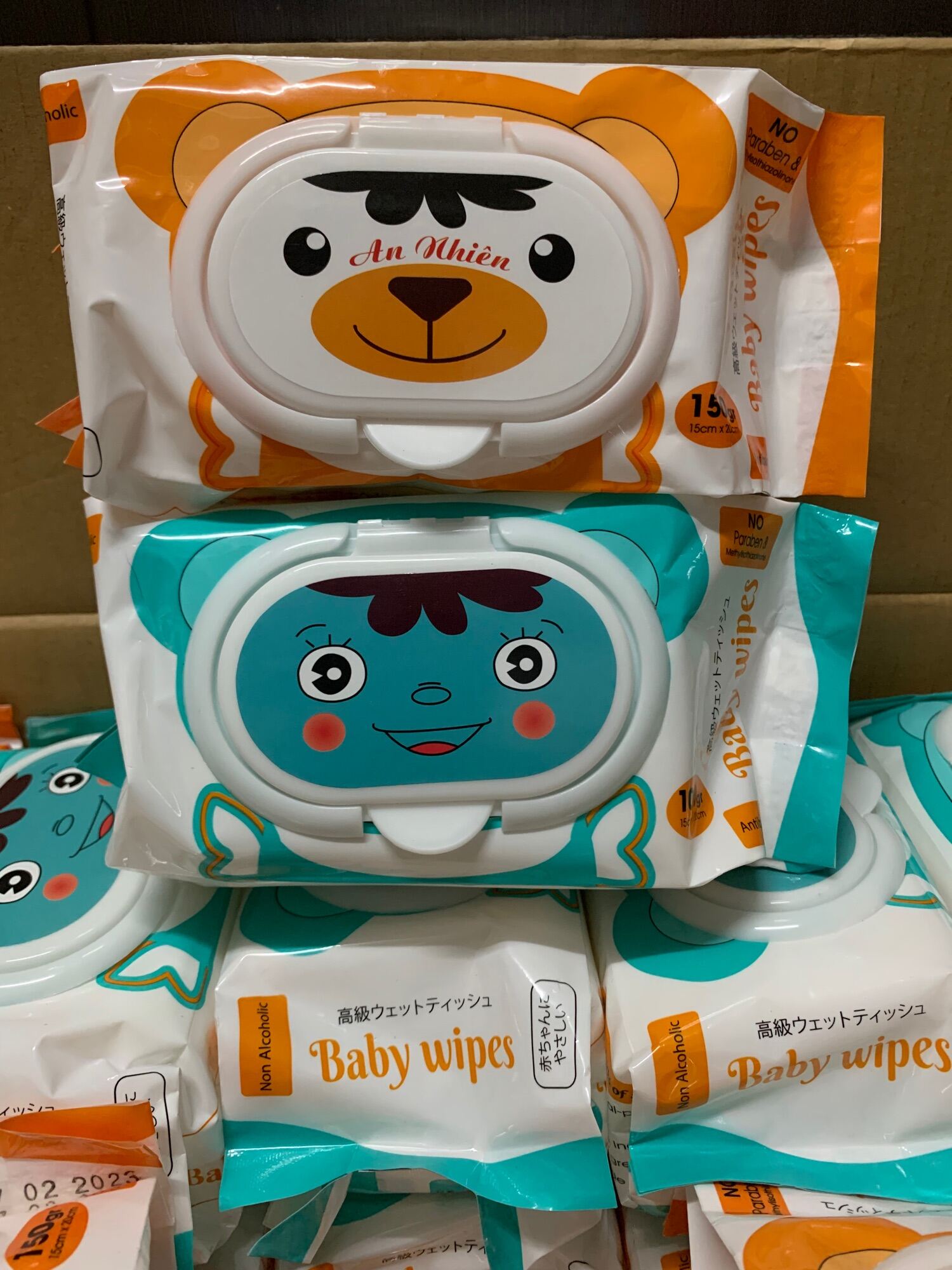 HỎA TỐC COMBO 10 GÓI Khăn ướt Baby wipes 80g MixASale