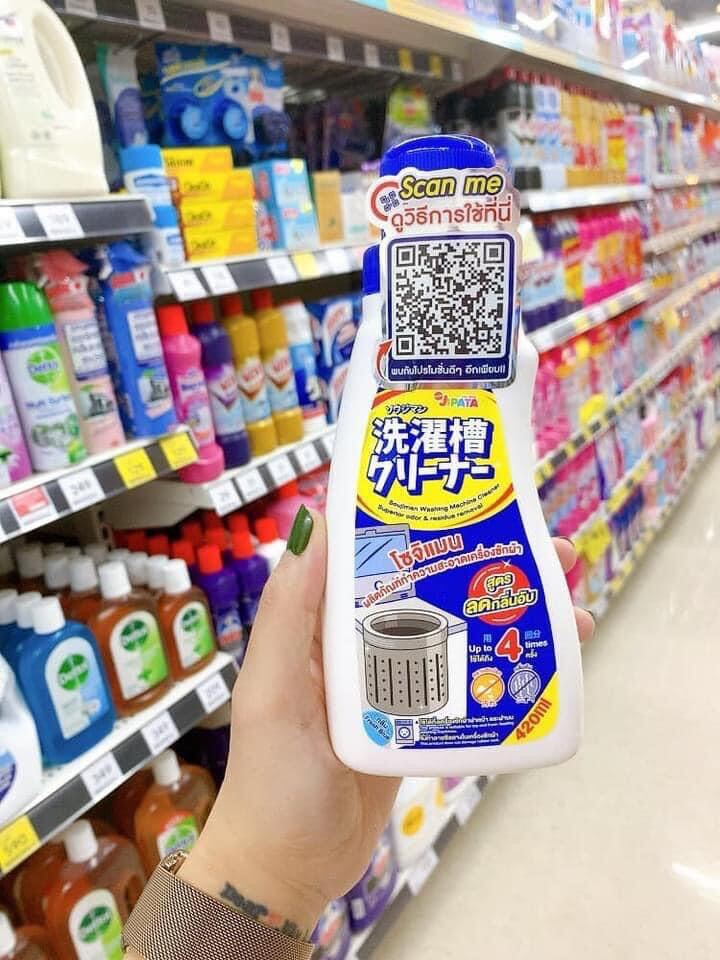 Chai tẩy lồng máy giặt 420ml thái lan
