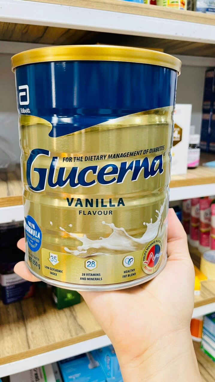 Sữa bột glucerna Úc dành cho người tiểu đường 850g Date 5 24