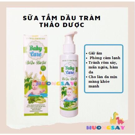 Sữa tắm dầu tràm Baby Care tốt cho bé [150ml]