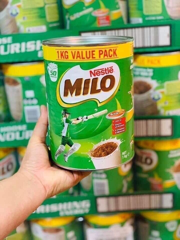 Milo úc cho bé từ 2 tuổi lon 1kg