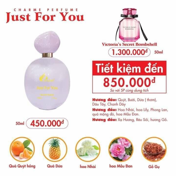 [HCM]Nước hoa nữ Just for you 50ml