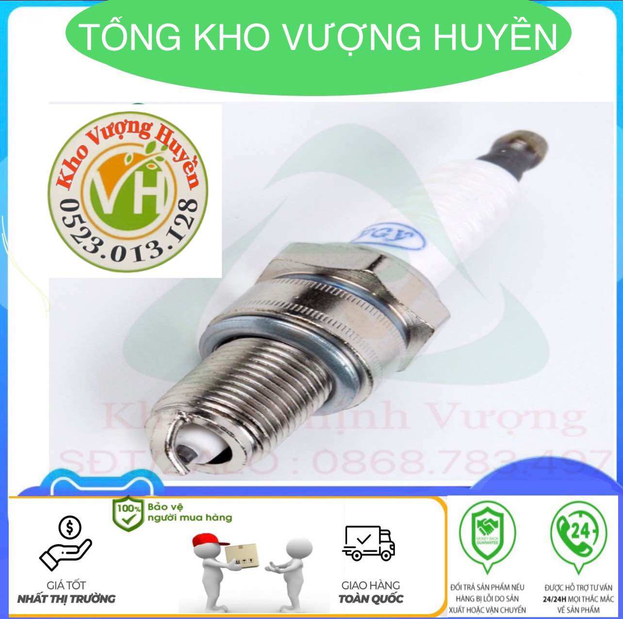 Bugi Buri máy xăng đầu nổ 5.5 / 6.5 HP (Phụ tùng máy xăng)