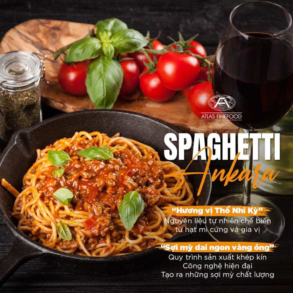 Mì Ý Spaghetti Ankara Veronelli gói 500g