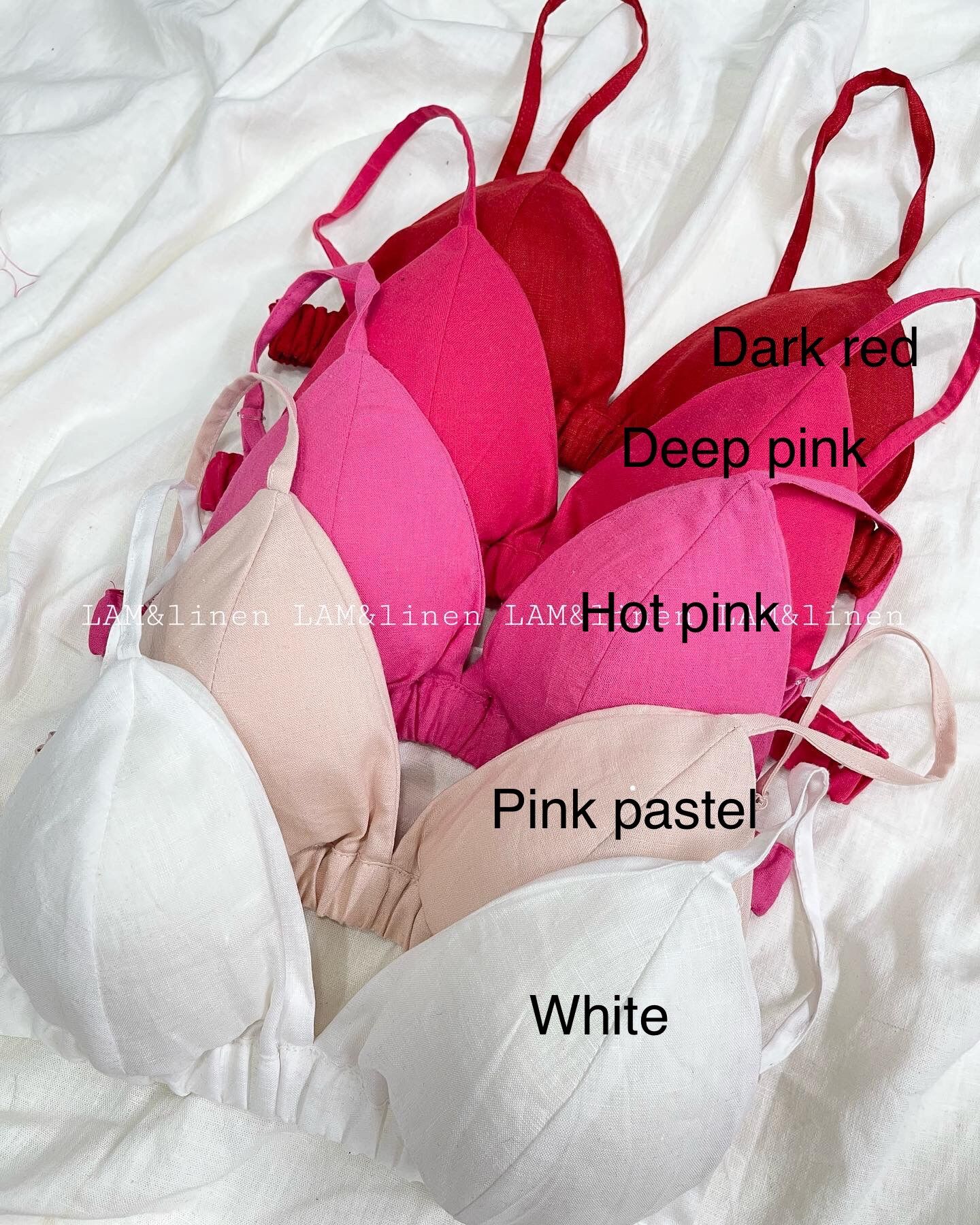 Áo ngực Bra vải Linen