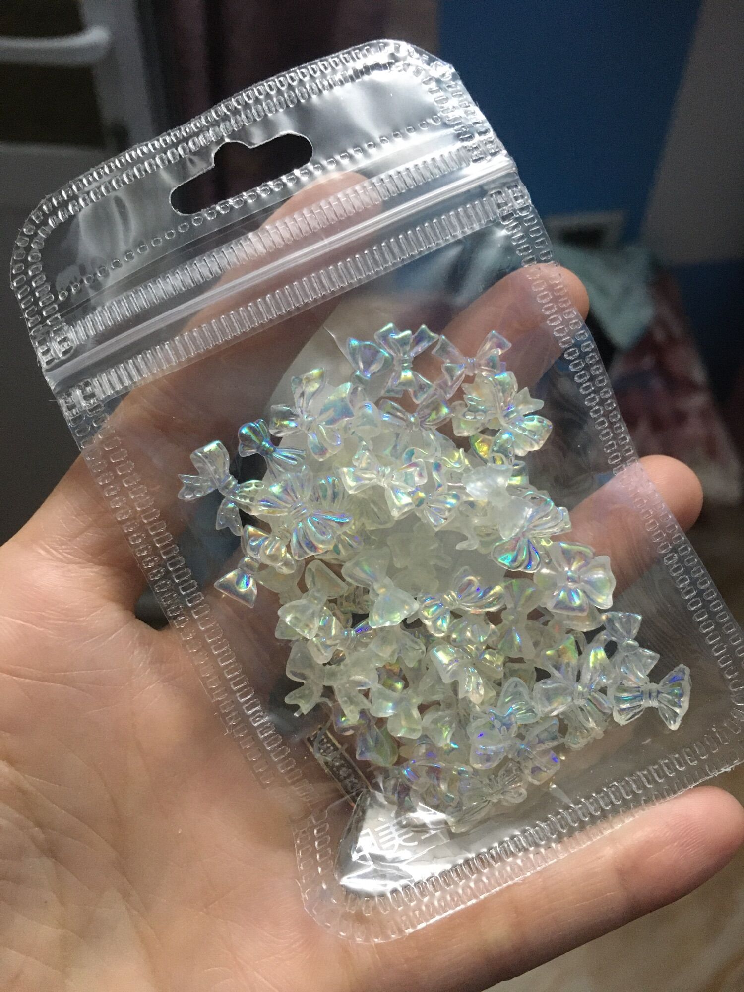 Charm nơ,gấu gắn móng tay