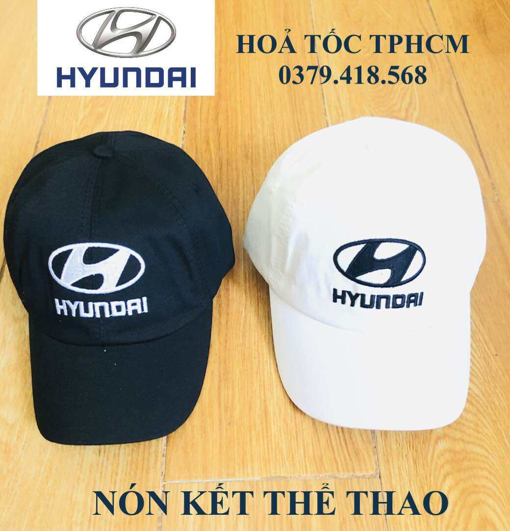 Nón thể thao Nam Nữ Huyndai Creta,Kona,Stargazer,Accent,Elantra(Quà tặng)Trắng,Đen