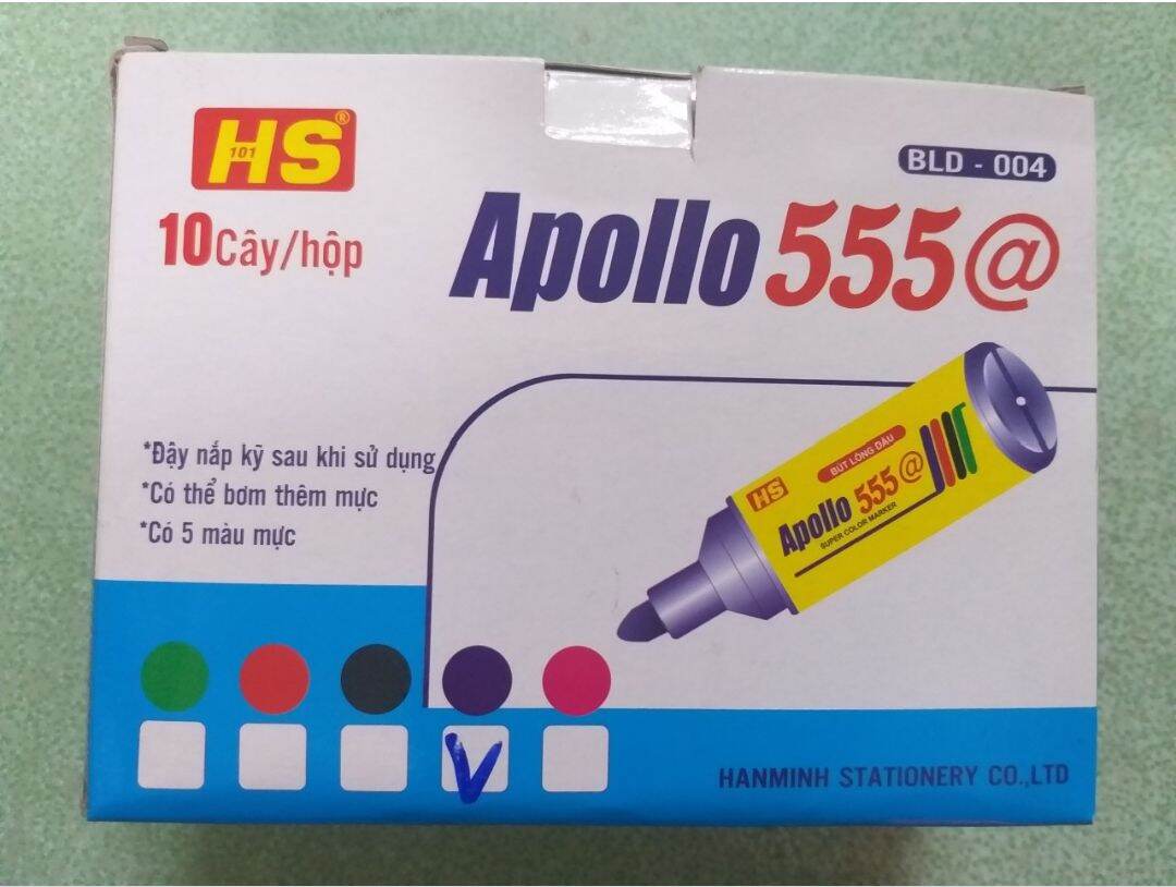 Bút dạ dầu Apolo 10 chiếc/ hộp